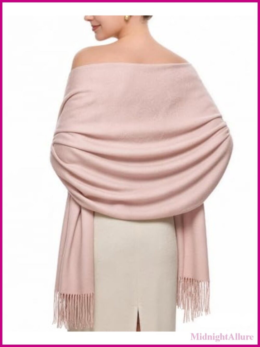 Pashmina Shawl Wrap Women Oversized Long Scarf Evening Dress Wedding Bridal